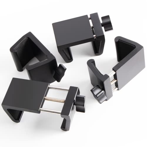 Blasoul (Upgrade) aluminum alloy Outdoor Furniture Clips,adjustable Patio Sofa Clips,Suit for all Tube Width1.65-2.83 inches Wicker Furniture,Not easy to break,No more buying the wrong size（4pcs）