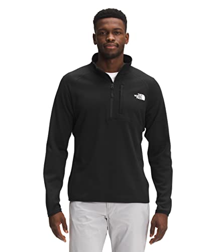THE NORTH FACE Men's Canyonlands Half Zip Pullover Sweatshirt, TNF Black 2, Medium
