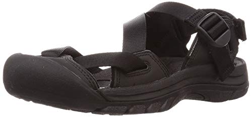 KEEN Women's Zerraport 2 Closed Toe Lightweight Sport Fashion Sandal, Black/Black, 8.5