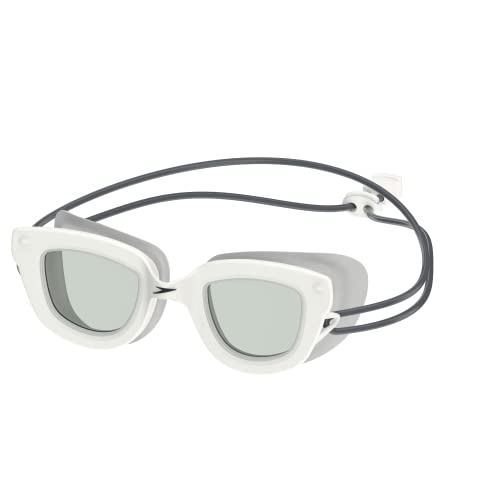 Speedo Unisex-Child Swim Goggles Sunny G Ages 3-8, White/Grey