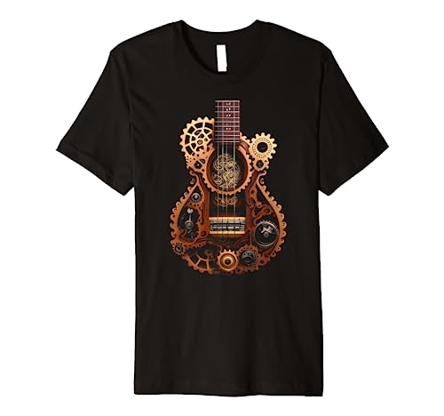 Funny Ukulele music instrument Graphic steampunk Premium T-Shirt