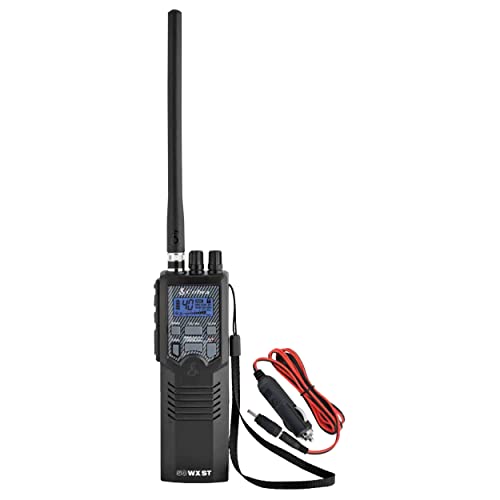 Cobra HH50WXST Handheld CB Radio - Emergency Radio with Access to Full 40 Channels and NOAA Alerts, Earphone Jack, 4 Watt Power Output, Noise Reduction and Dual Channel Monitoring, Black