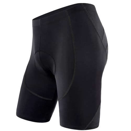 Sportneer Padded Bike Shorts for Men - 4D Padding Mens Bicycle Cyling Biking Tights Clothing for Road Bike, Breathable & Absorbent