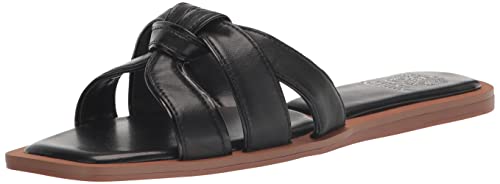 Vince Camuto Women's Barcellen Flat Sandal, Black, 8