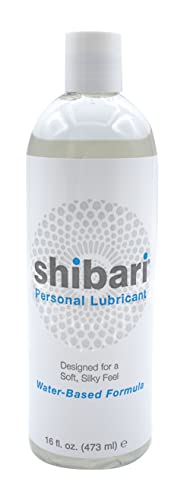 Shibari Premium Personal Lubricant, Water-Based Lube for Women, Men, and Couples, Lube Suitable for Vaginal, Solo or Anal Play, Compatible with Natural Rubber Latex, Polyurethane, and Polyisoprene Condoms, Flavorless and Unscented, 16 fl oz