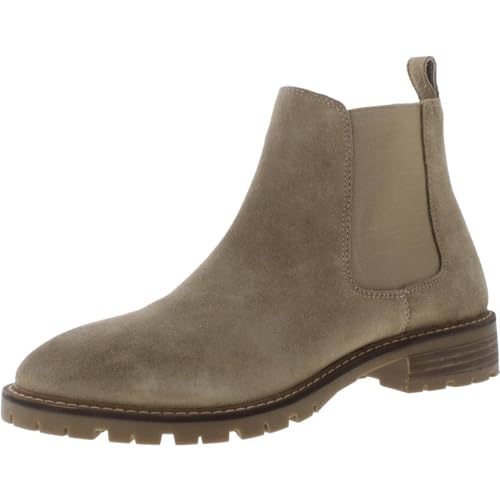 Steve Madden Women's Leopold Chelsea Boot, Oatmeal Suede, 8