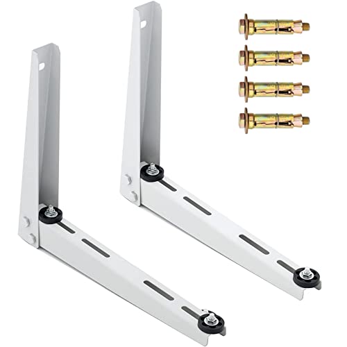 Mini Split Air Conditioner Wall Mounting Bracket, Heavy Duty Foldable Support Bracket for AC / Heat Pump Unit 7000-15000 BTU