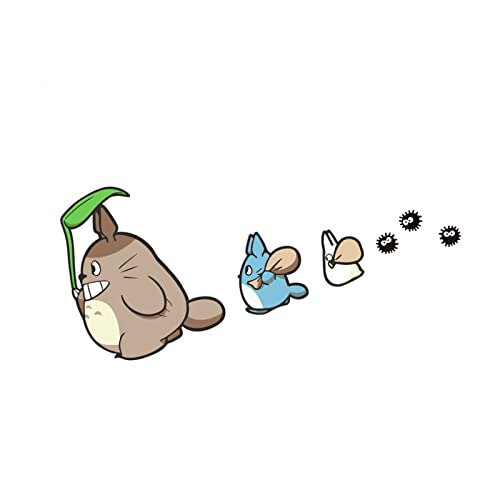 No Totoro Car Stickers Styling Anime Comics Hellaflush Auto Window Decals Vinyl Windshield Accessories 18cm*9cm (Color : 18cm Left)