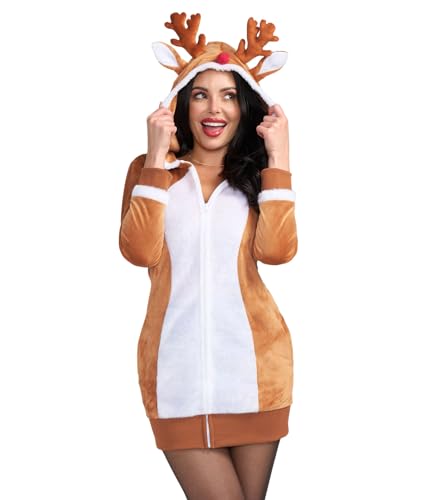Tipsy Elves Women's Christmas Rudolph Dress Size Medium