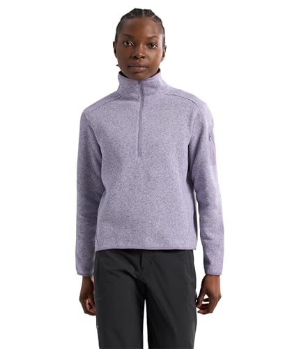 Arc'teryx Covert 1/2 Zip Neck Women's | Warm Fleece Pullover made from Recycled Materials | Velocity Heather, Medium