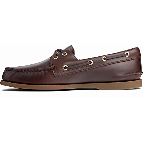 Sperry Men's Authentic Original 2-Eye Boat Shoe, Amaretto, 9.5 M US