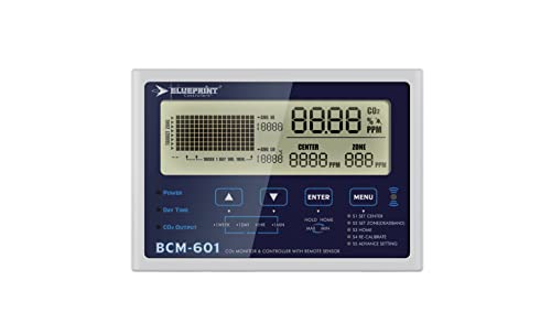 Blueprint Controllers CO2 Monitor w/ 15' Sensor Cable, BCM-601