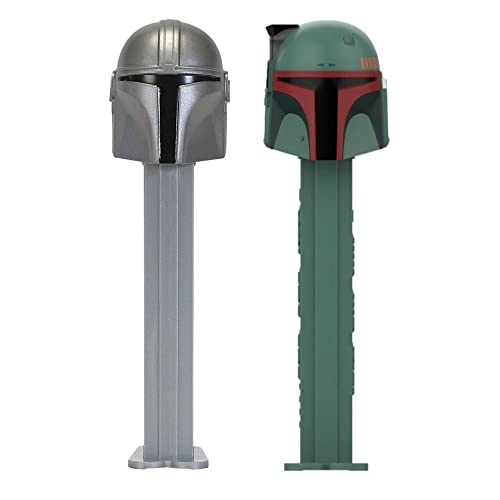 PEZ Star Wars Candy Dispenser Set – Boba Fett And The Mandalorian Star Wars PEZ Dispensers With Extra PEZ Candy Refills