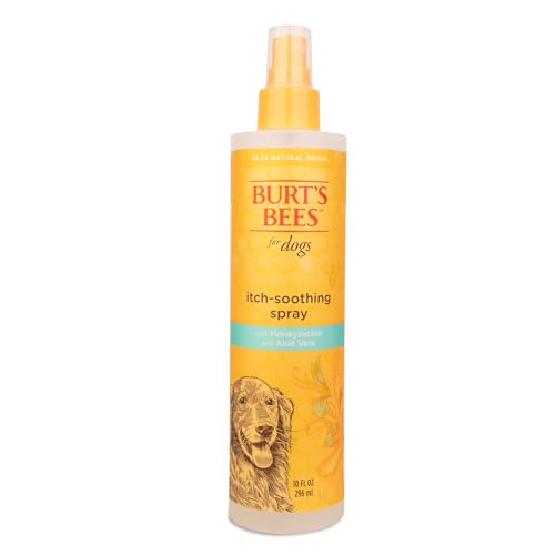 Burt's Bees for Pets Natural Itch Soothing Spray with Honeysuckle | Best Anti-Itch Spray for Dogs With Itchy Skin | Cruelty Free, Sulfate & Paraben Free - Made in the USA, 10 Oz