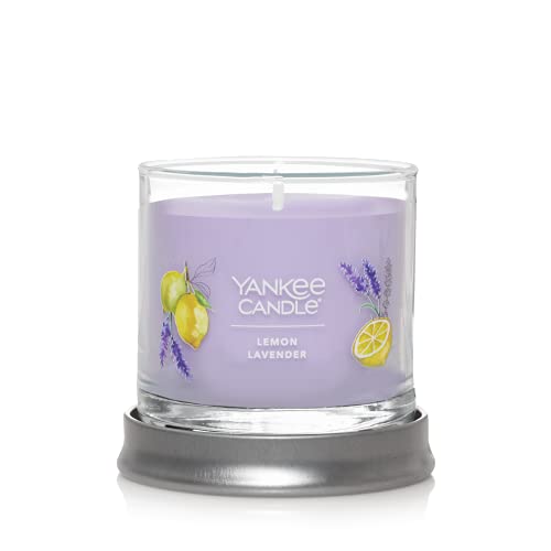 Yankee Candle Lemon Lavender Scented, Signature 4.3oz Small Tumbler Single Wick Candle, Over 20 Hours of Burn Time