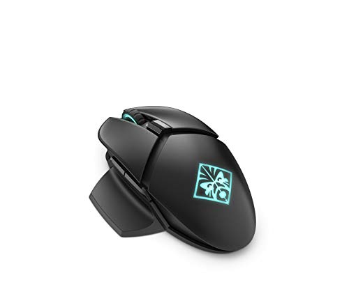 OMEN by HP Photon Wireless Gaming Mouse with Qi Wireless Charging, Programmable Buttons, Custom RGB, E-Sport DPI (6CL96AA)