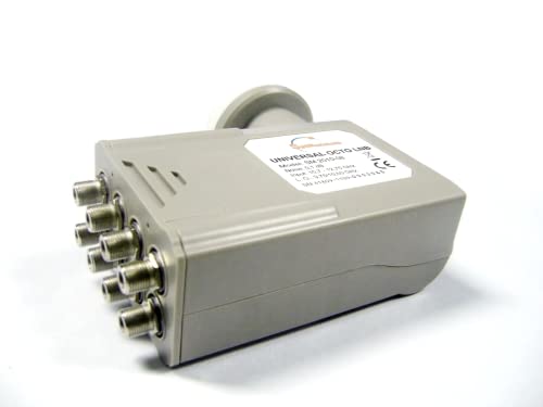 FTA Universal Ku Band LNB, Octo, 0.1dB Satellite Dish LNBF, Linear, Polarized (0.1 dB, Octo)