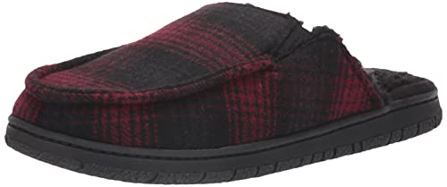Eddie Bauer Men's Oliver Slippers | House Slippers for Men | Cushioned Footbed Lightweight Slip-On Bedroom Shoes with Rubber Outsole