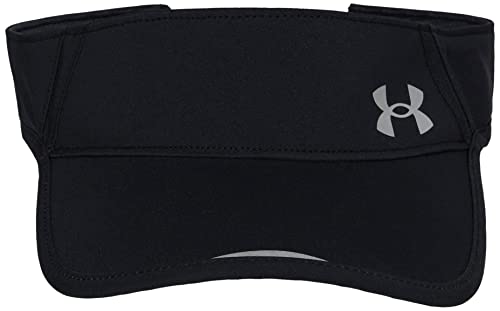 Under Armour Men's Launch Run Visor , Black (001)/Reflective , One Size Fits Most