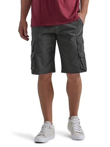 Wrangler Authentics Men's Premium Cargo Short, Anthracite Twill, 34