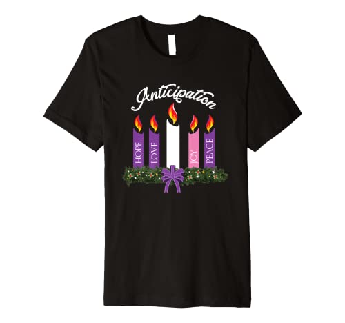 Advent Wreath Christian Anticipation Christmas Premium T-Shirt