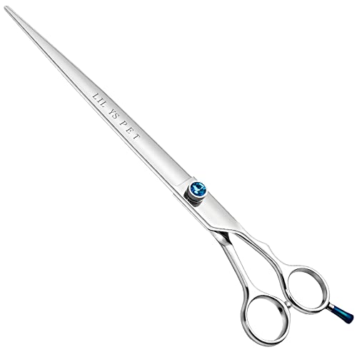 LILYS PET HIGH-END SERIES 7' or 8' or 9' or 10' Japanese 440C Stainless steel Professional Pet Grooming Cutting Scissors With Beautiful Blue Screw (10')