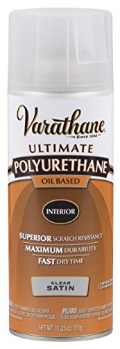 Rust-Oleum Varathane 9181 Interior Polyurethane Oil-Based Spray, Satin Finish 11.25 Ounce (Pack of 1)