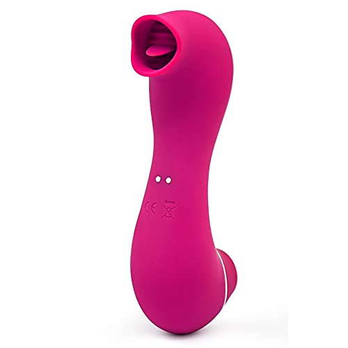 Rose Flower Shaped Adullt Toy for Pleasure Women Tongue Licking Rechargeable Adult Toy for Women Couples- Rose Suction