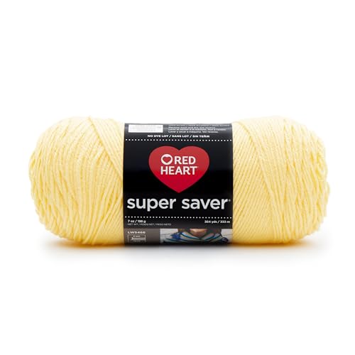 Red Heart E300.0235 Super Saver Economy Yarn, Lemon