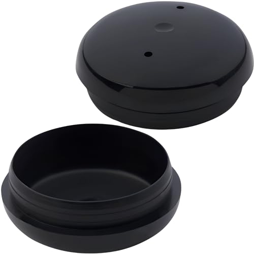 Project Patio 1-1/2' Wrought Iron Patio Furniture Feet Caps - Round Plastic Outdoor Metal Table and Chair Floor Protector Glide Replacement Parts (24 Pack)