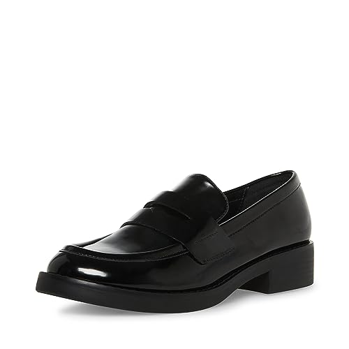 Madden Girl Women's Cecilly Loafer, Black Box, 8