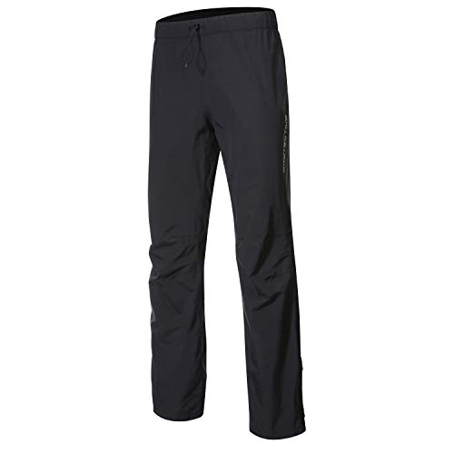 Protective Mountain Bike Pants, Men's Long MTB Waterproof Cycling Pants - PFC Free Black