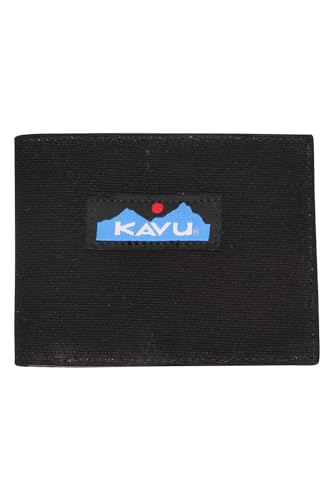 KAVU Yukon Bi Fold Cotton Canvas Wallet - Black
