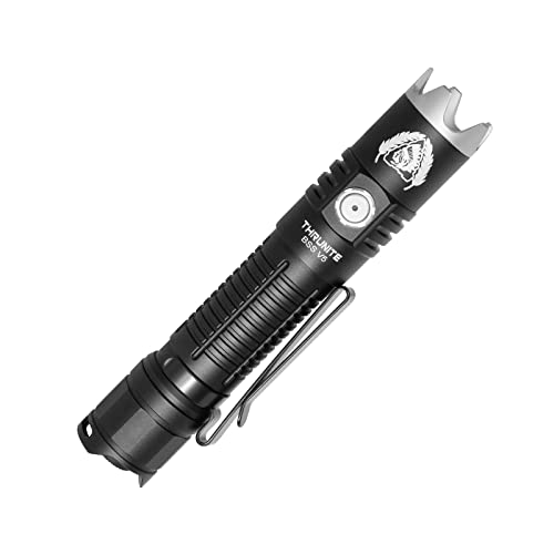 ThruNite BSS V5 Flashlight Black Scout Survival Customized Edition Max 2676 Lumens USB C Rechargeable EDC Flashlights (Black, Cool White)