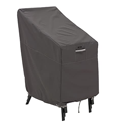 Classic Accessories Ravenna Water-Resistant 25.5 Inch Stackable Patio Chair Cover, Outdoor Chair Covers