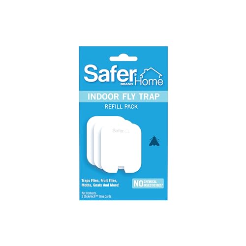 Safer Home SH503 Indoor Plug-In Fly Trap Refill Pack of Glue Cards for SH502 Indoor Fly Trap – 3 Pack