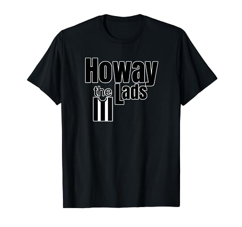 Newcastle Fan Howay the Lads Black and White T-Shirt