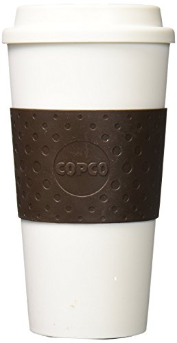 Copco Plastic Acadia Travel Mug, 16-Ounce, Brown