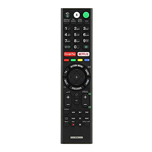Amtone Replacement Remote Control for Sony RMF-TX300E Voice-Actived Smart 4K TV Bluetooth Build-in Netflix Google Play Hot Keys