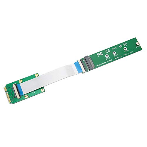 Dilwe Adapter Card Mini PCIE to NVMe M.2 NGFF SSD Converter for 2230/2242/2260/2280 Support SSD Module Based on M.2 Slot 3 PCIe/M.2 Key M Card