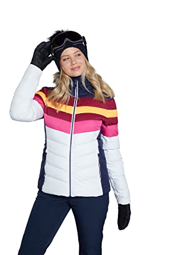 Mountain Warehouse Avalanche Womens Ski Jacket - Snowproof, Winter White 12