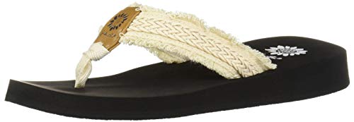 Yellow Box Women's Fianni Flip-Flop, Cream, 9 M US