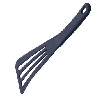 Matfer Bourgeat 112420 High Heat Resistant Spatula Suitable for use in Non-Stick frypans and hot Cooking. Withstands temperatures up to 430 Degrees Fahrenheit,Gray Medium