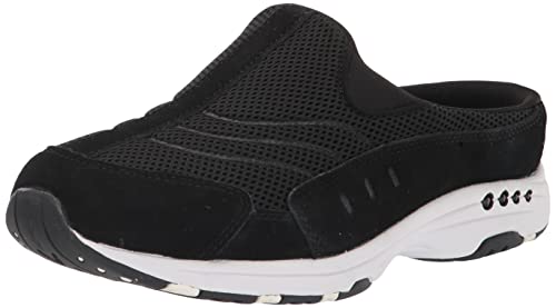 Easy Spirit womens Traveltime Mule, Traveltime Black Suede 960, 8 N