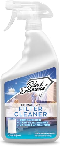 Black Diamond Stoneworks Ultimate Spa Filter Cleaner Fast-Acting Spray. Works Instantly on Hot Tub & Pool Filters Leaving Behind no Sticky Residue. Prolongs Filter Life and Pool Equipment. No Soaking