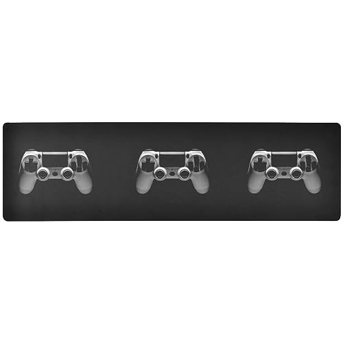 Video Game Joystick Gamepad in Grey Isolated on Black Insulated Long Pot Holders, Non-Slip Pot Pads, Durable Pans Mats, Coasters Pads, Placemats, for Kitchen Cooking 39 x 11.8 inch