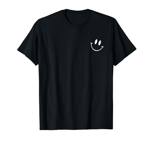 Funny Smiling Emoticon Men Women Happy Face Smile T-Shirt