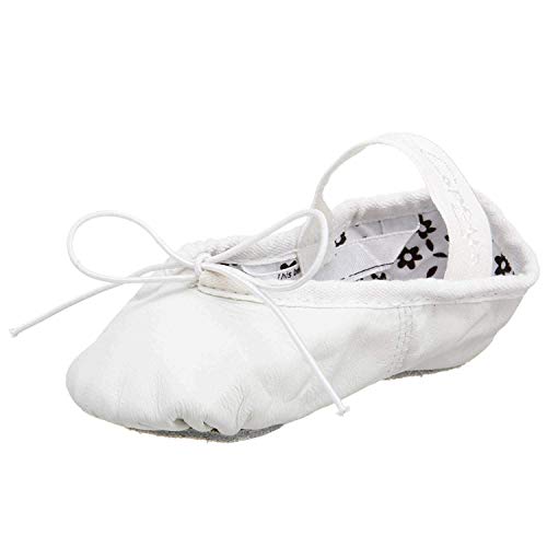 Capezio girls 205x dance shoes, White, 7.5 Narrow Toddler US