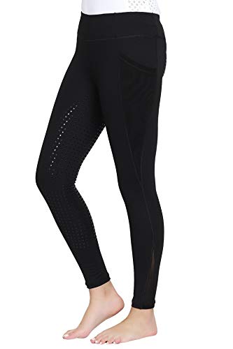 TuffRider Ladies Minerva EquiCool Full Seat Tights Black