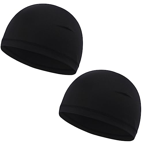 Maoko Kids Skull Cap - Comfortable and Protection Helmet Liner Caps for Children Black(2 Pieces)